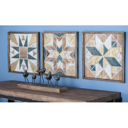 Union Rustic 3 Piece Wood Wall Décor Set & Reviews Wayfair